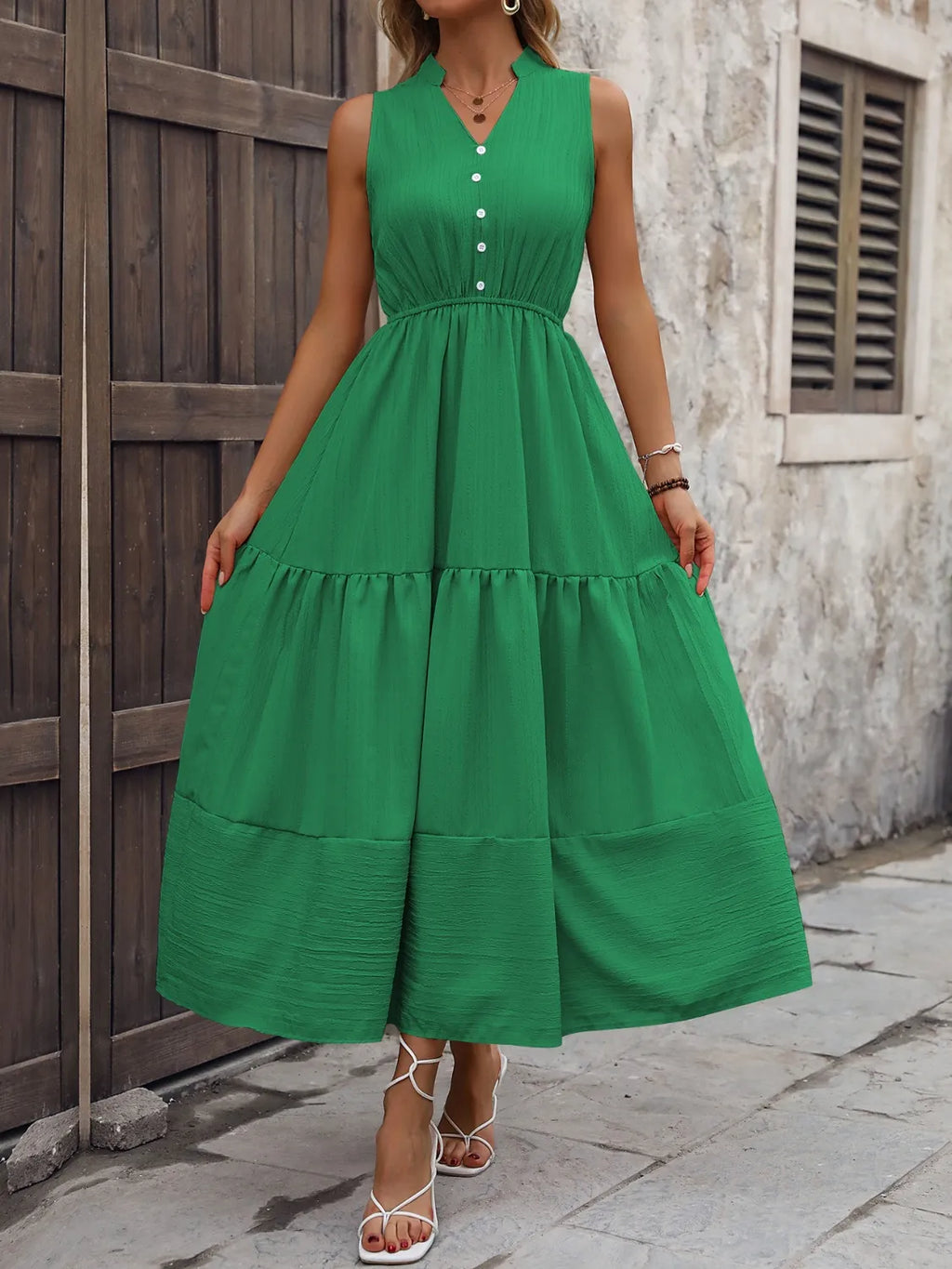 Santorini Breeze - Light Blue, Green, Black - Vacation - Code Elegance