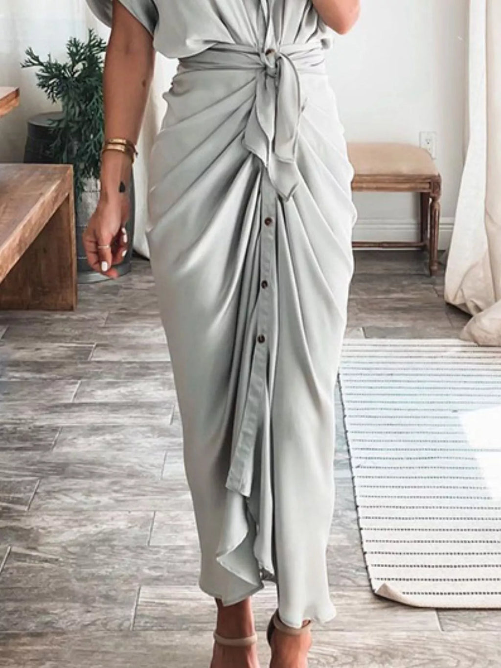 Celeste Gala - Light Gray, Camel - Special Occasions - Code Elegance