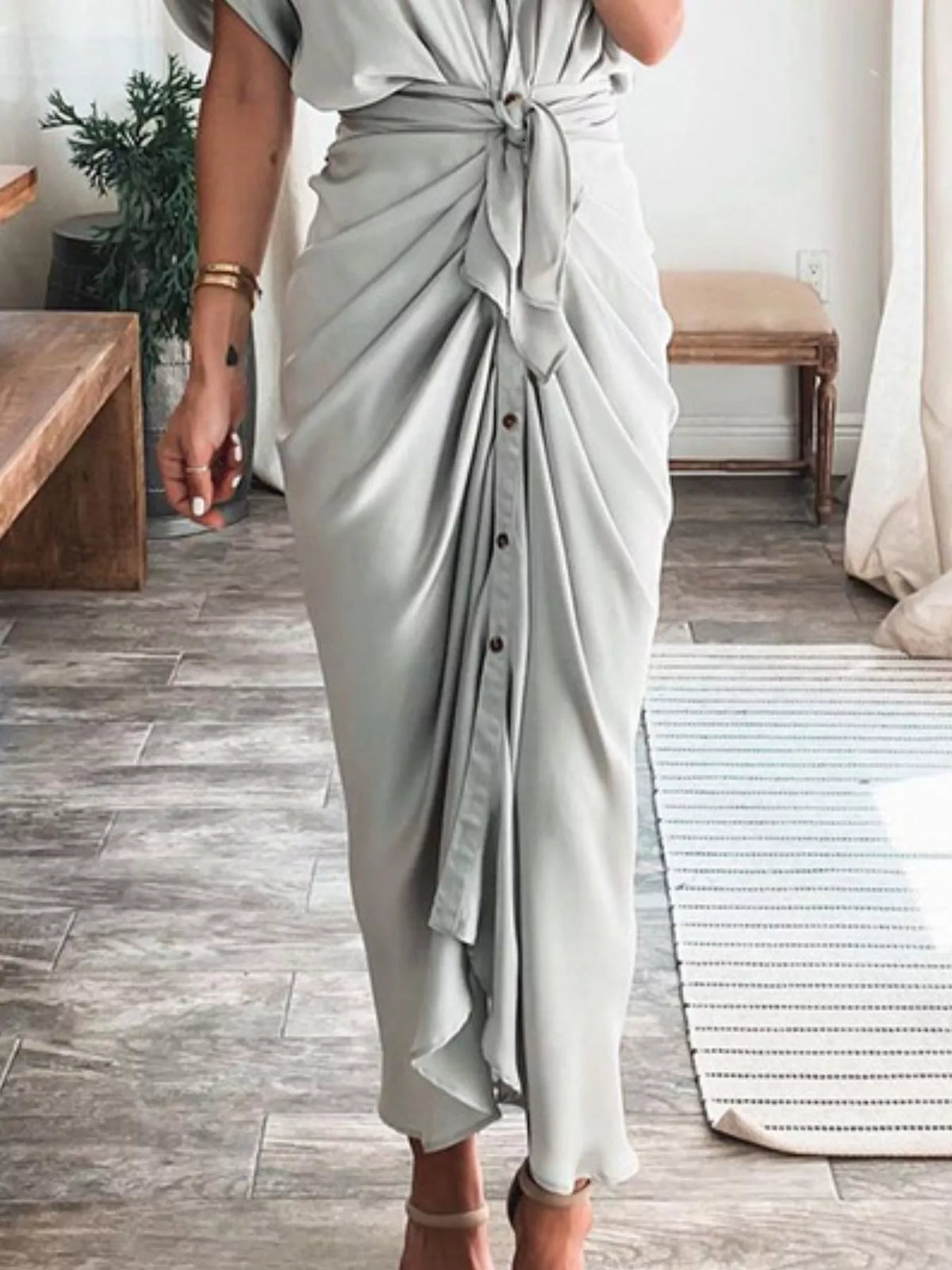 Celeste Gala - Light Gray, Camel - Special Occasions - Code Elegance