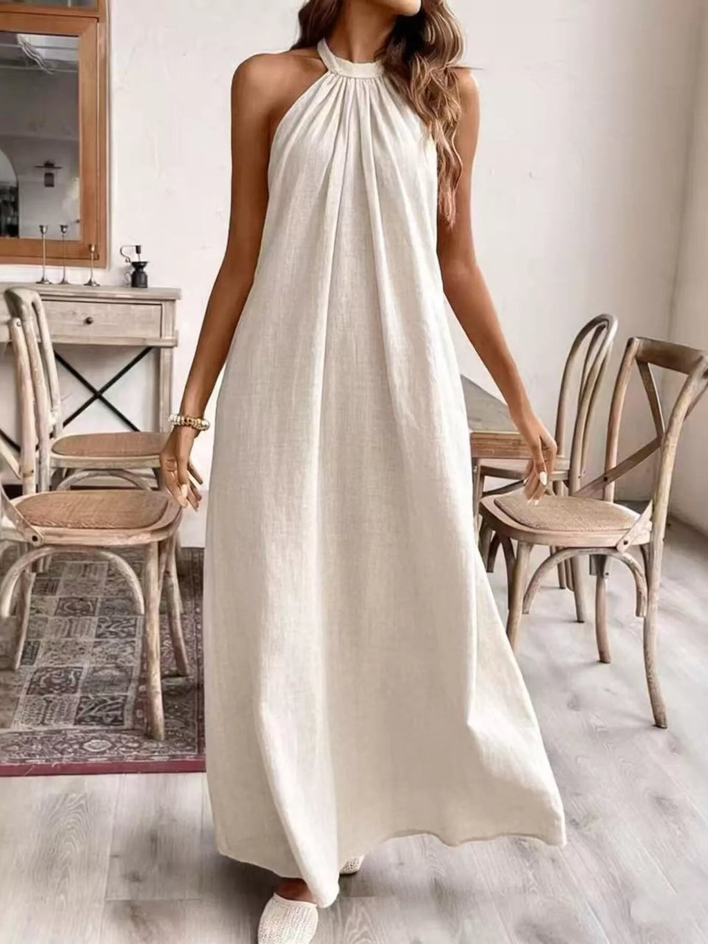 Palma Breeze - Cream White, Black, Yellow, Light Green, Light Purple - Vacation - Code Elegance