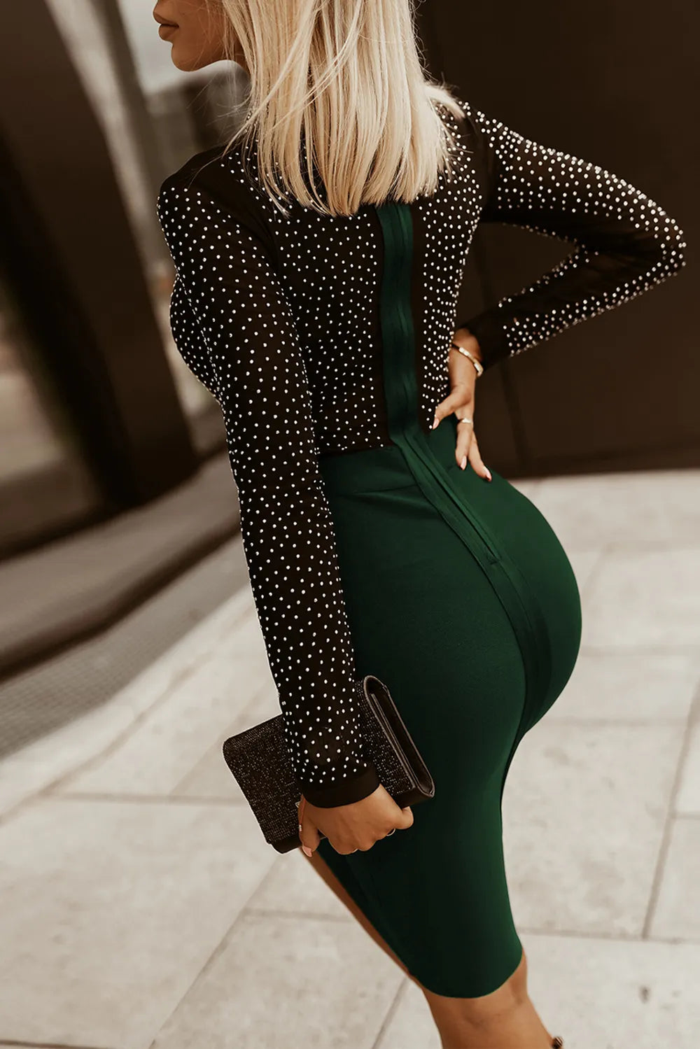 Elara Muse - Black, Dark Green - Date Night - Code Elegance
