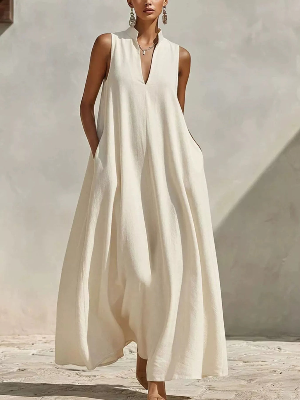 Luna Breeze - White, Light Blue, Gold - Vacation - Code Elegance