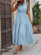 Santorini Breeze - Light Blue, Green, Black - Vacation - Code Elegance