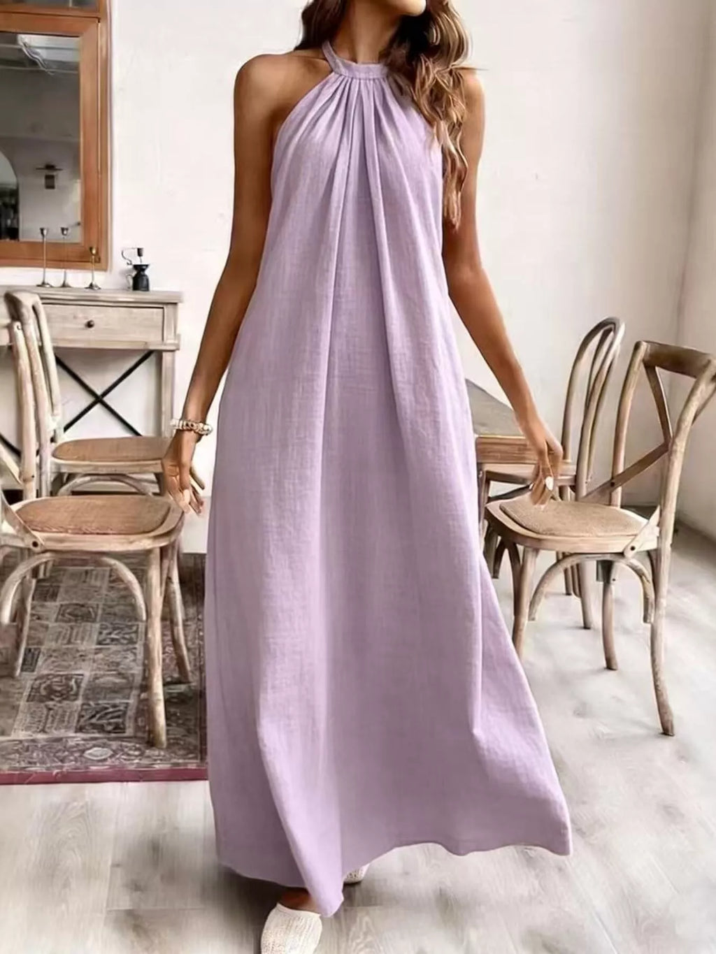 Palma Breeze - Cream White, Black, Yellow, Light Green, Light Purple - Vacation - Code Elegance