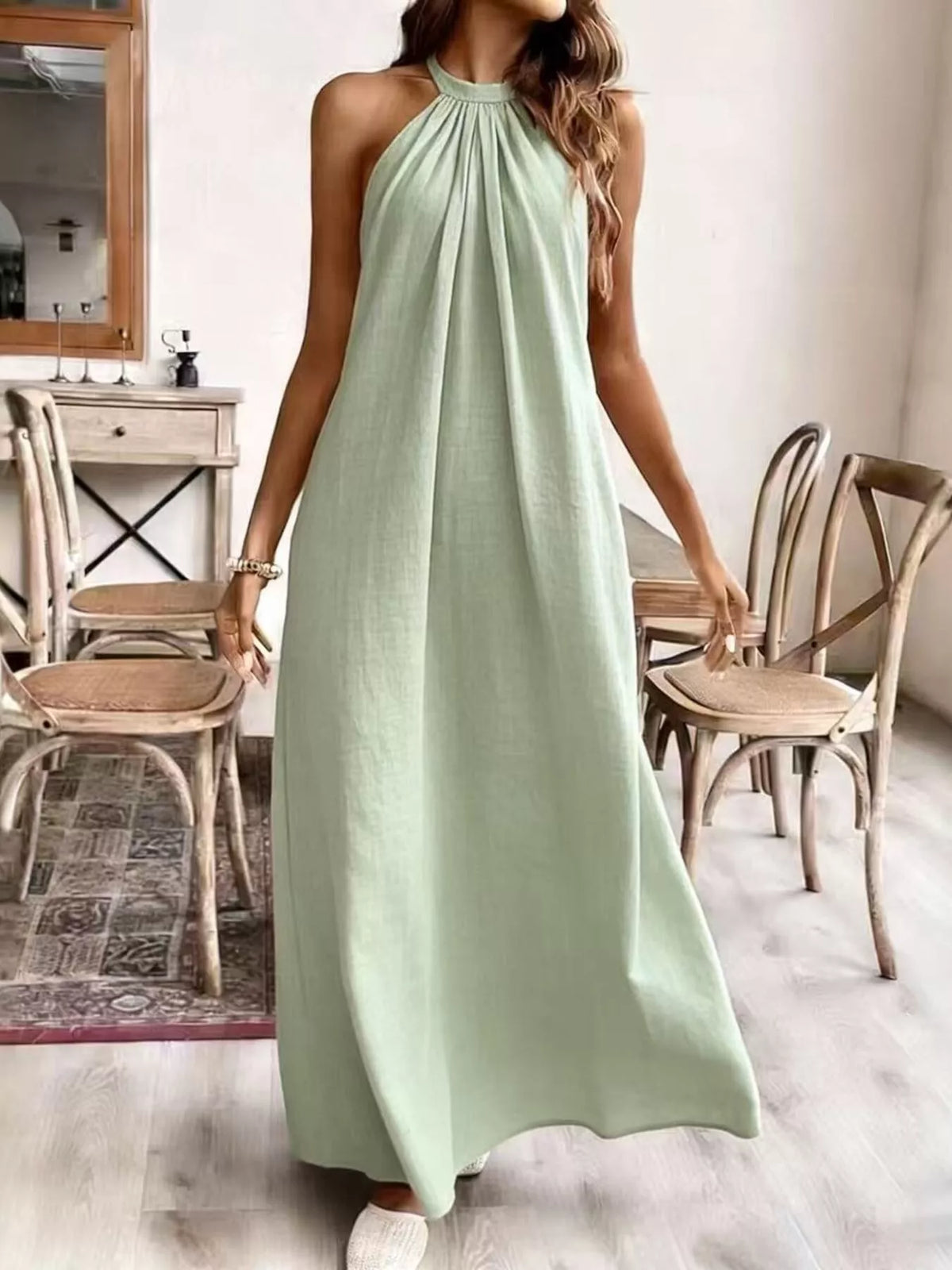 Palma Breeze - Cream White, Black, Yellow, Light Green, Light Purple - Vacation - Code Elegance