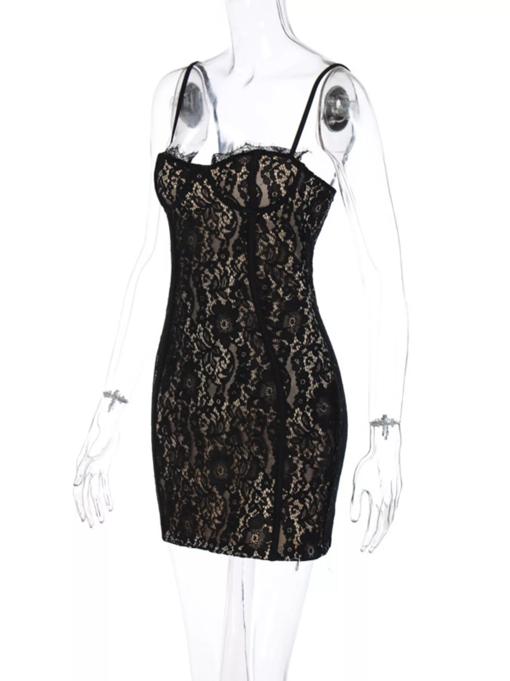 Scarlet Allure - Black, Cream - Date Night - Code Elegance