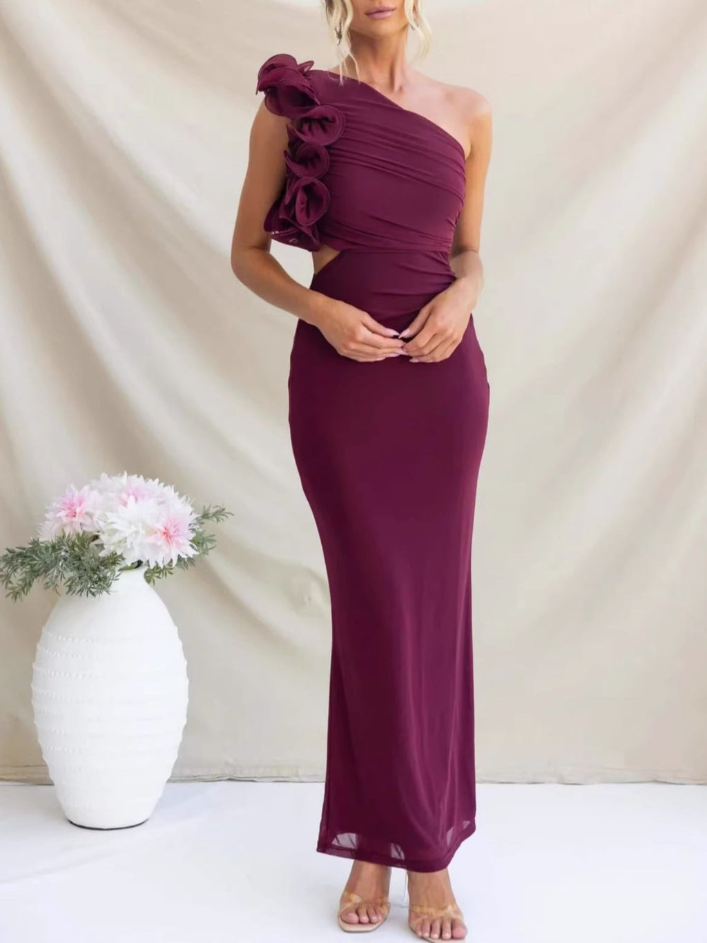 Camille Grace - Yellow, Black, Burgundy, Green, Lavender, Pink, Red, Brown, Navy, Sky Blue, Purple - Special Occasions - Code Elegance
