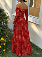 Marina Soleil - White Polka Dots, Brown, White, Black, Black Polka Dots, Brown Polka Dots, Red Polka Dots, Navy Blue Polka Dots - Vacation - Code Elegance