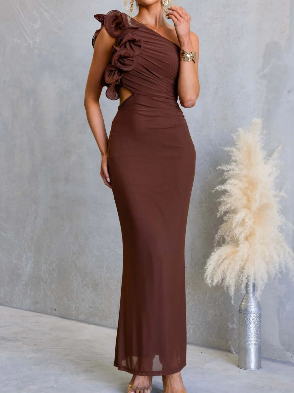 Camille Grace - Yellow, Black, Burgundy, Green, Lavender, Pink, Red, Brown, Navy, Sky Blue, Purple - Special Occasions - Code Elegance