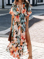 Amalfi Soleil - Orange, Blush Pink, Yellow, Blue, Red - Vacation - Code Elegance