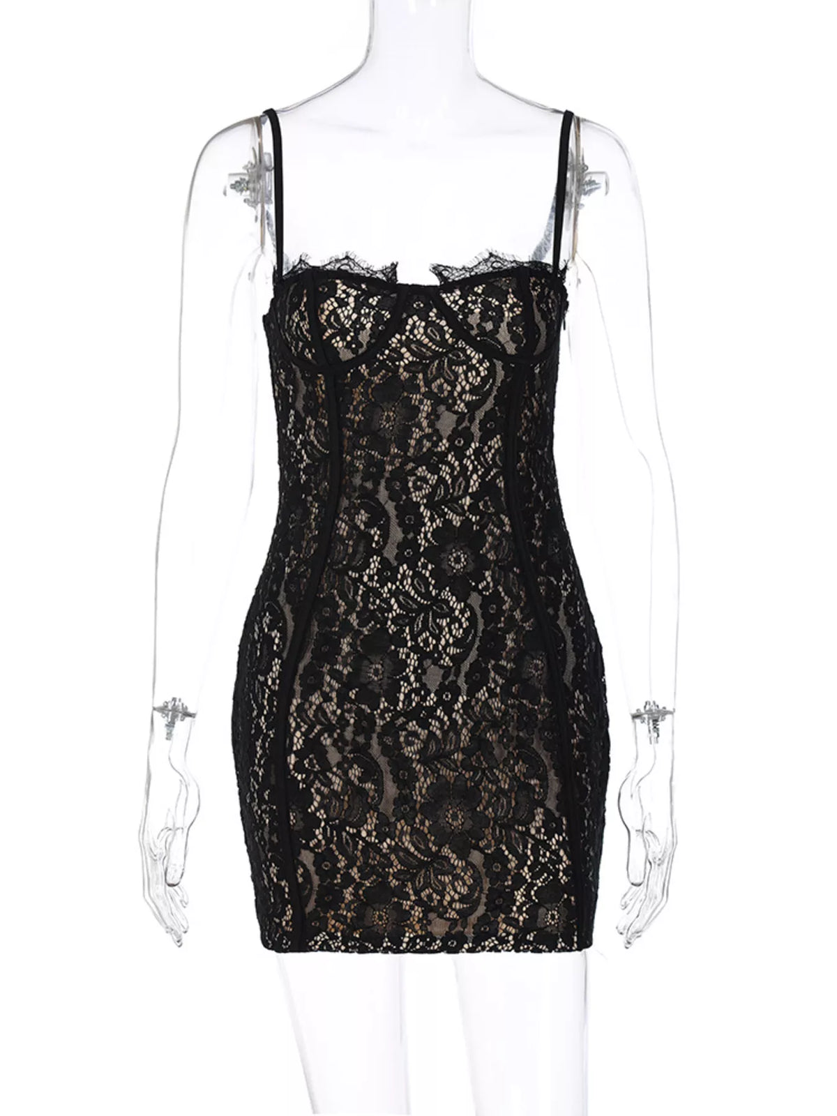 Scarlet Allure - Black, Cream - Date Night - Code Elegance