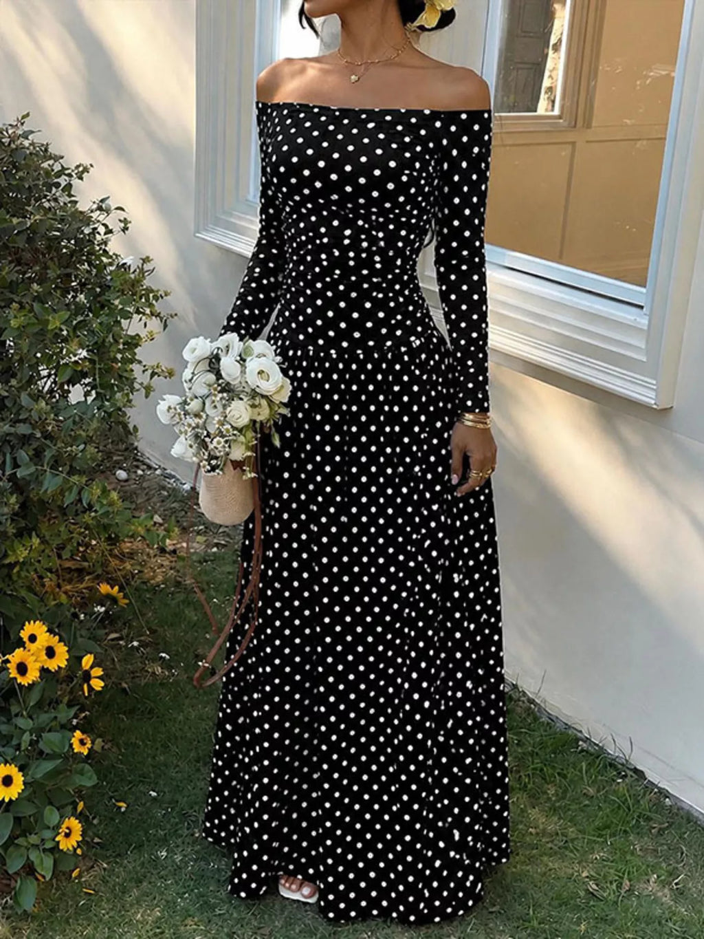 Marina Soleil - White Polka Dots, Brown, White, Black, Black Polka Dots, Brown Polka Dots, Red Polka Dots, Navy Blue Polka Dots - Vacation - Code Elegance