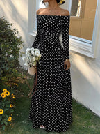 Marina Soleil - White Polka Dots, Brown, White, Black, Black Polka Dots, Brown Polka Dots, Red Polka Dots, Navy Blue Polka Dots - Vacation - Code Elegance