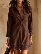 Vivienne Poise - Apricot, Black, White, Dark Brown, Navy Blue, Burgundy, Army Green - Everyday Elegance - Code Elegance