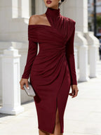 Camille Royale - White, Black, Burgundy, Khaki, Light Blue, Olive - Special Occasions - Code Elegance