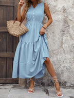 Santorini Breeze - Light Blue, Green, Black - Vacation - Code Elegance