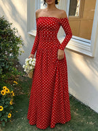 Marina Soleil - White Polka Dots, Brown, White, Black, Black Polka Dots, Brown Polka Dots, Red Polka Dots, Navy Blue Polka Dots - Vacation - Code Elegance
