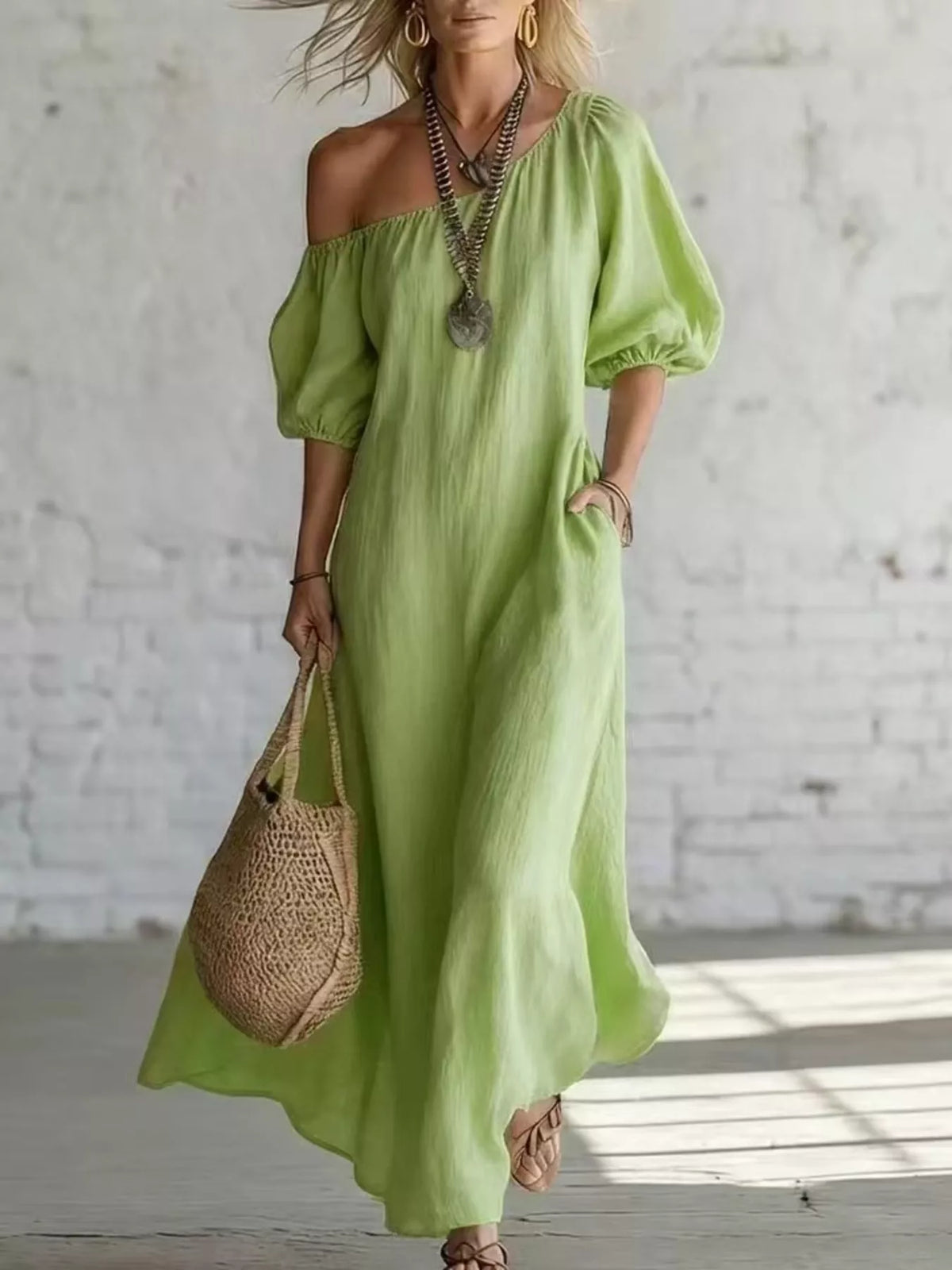 Capri Bloom - Black, Burgundy, Sky Blue, White, Green - Vacation - Code Elegance
