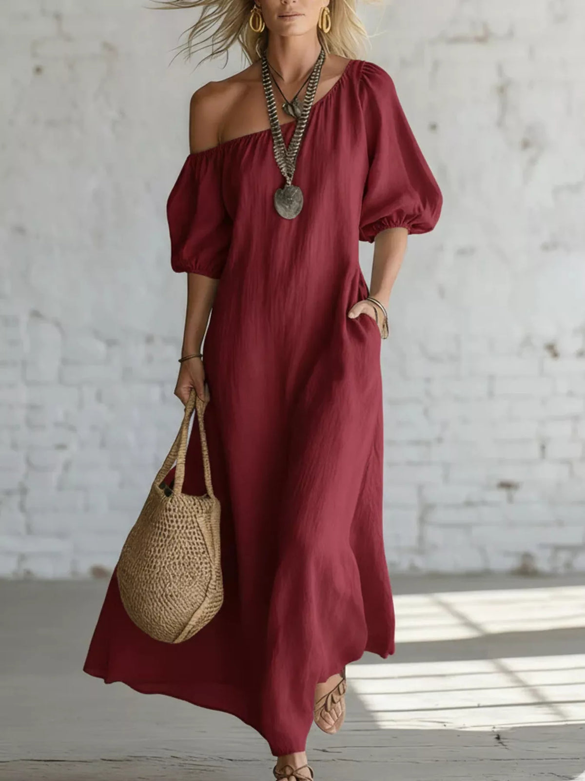 Capri Bloom - Black, Burgundy, Sky Blue, White, Green - Vacation - Code Elegance