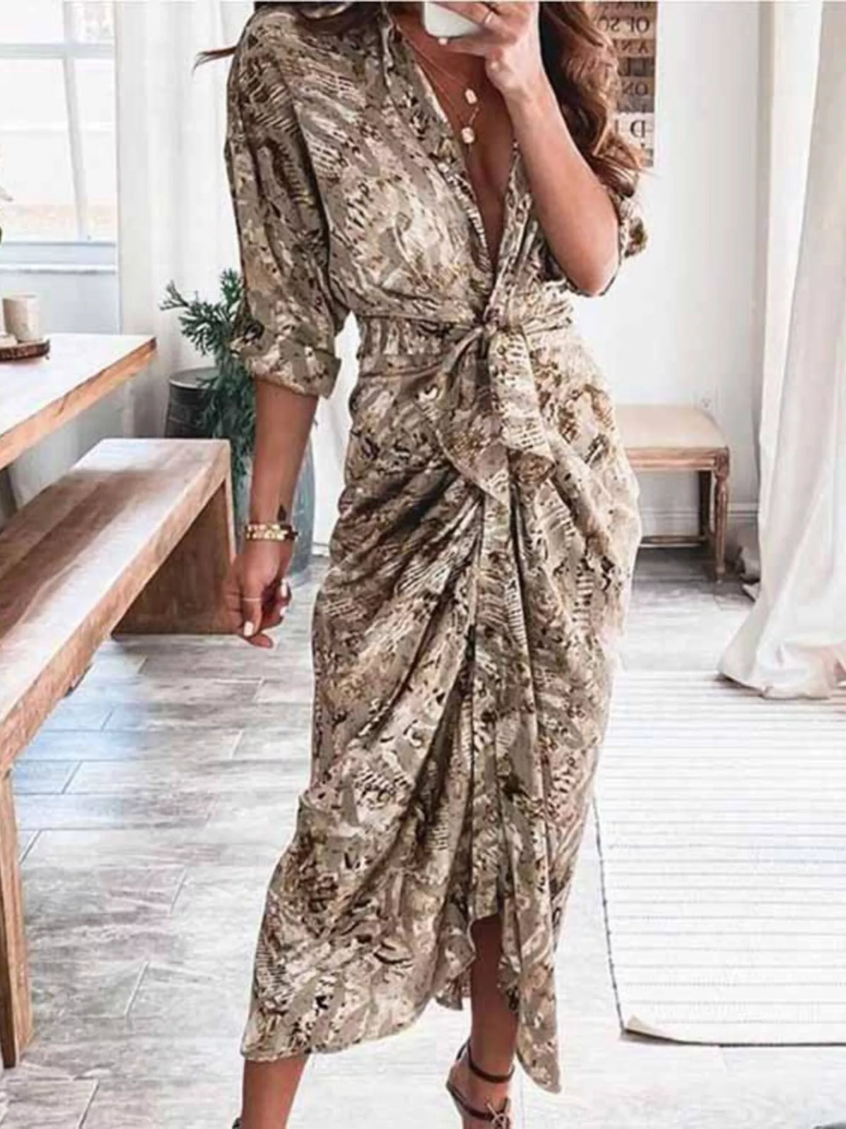 Celeste Gala - Light Gray, Camel - Special Occasions - Code Elegance
