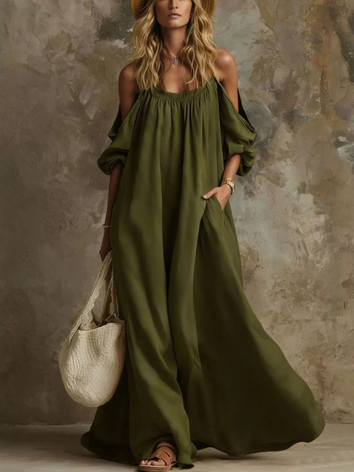 Cala Breeze - Mustard, Army Green, Dusty Pink, White - Vacation - Code Elegance