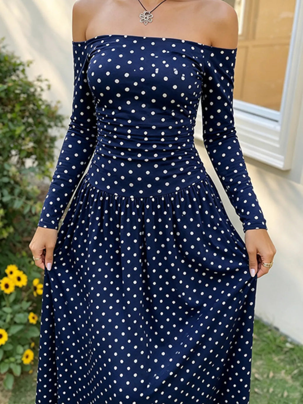Marina Soleil - White Polka Dots, Brown, White, Black, Black Polka Dots, Brown Polka Dots, Red Polka Dots, Navy Blue Polka Dots - Vacation - Code Elegance