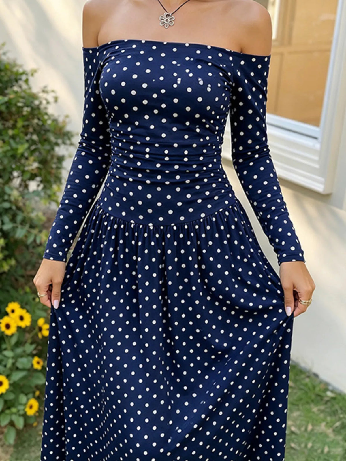 Marina Soleil - White Polka Dots, Brown, White, Black, Black Polka Dots, Brown Polka Dots, Red Polka Dots, Navy Blue Polka Dots - Vacation - Code Elegance
