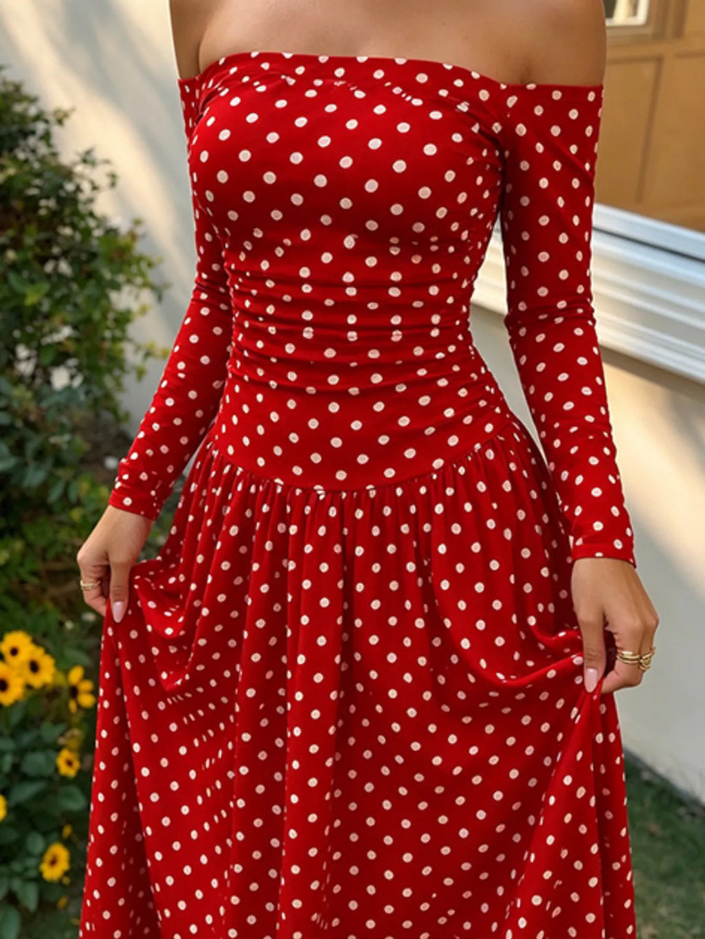 Marina Soleil - White Polka Dots, Brown, White, Black, Black Polka Dots, Brown Polka Dots, Red Polka Dots, Navy Blue Polka Dots - Vacation - Code Elegance