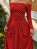 Marina Soleil - White Polka Dots, Brown, White, Black, Black Polka Dots, Brown Polka Dots, Red Polka Dots, Navy Blue Polka Dots - Vacation - Code Elegance