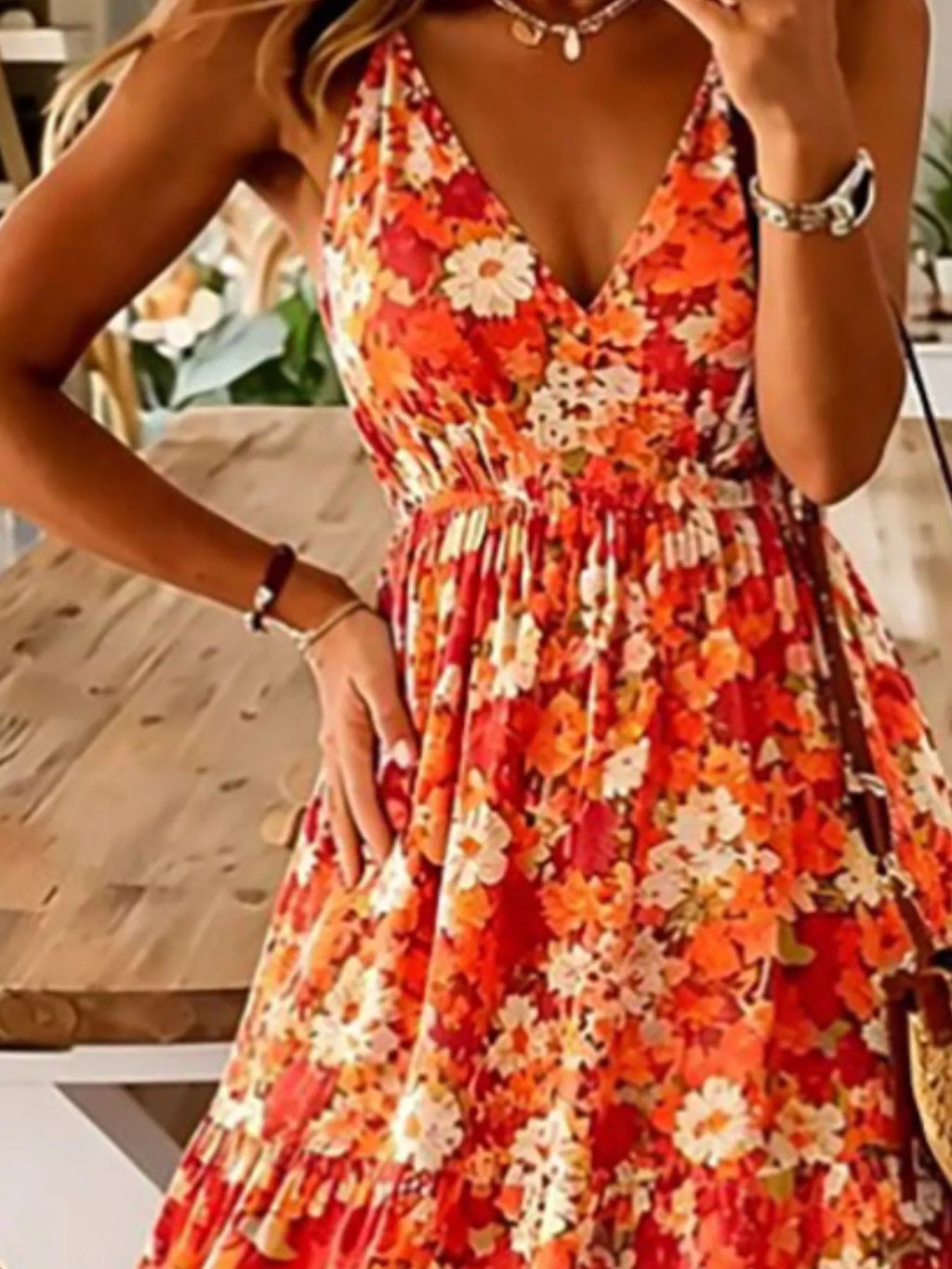 Soleil Breeze - Sky Blue, Black Forest, Orange, Yellow-Green, Cerise - Vacation - Code Elegance