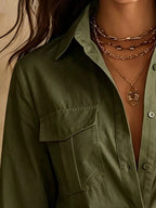 Vivienne Poise - Apricot, Black, White, Dark Brown, Navy Blue, Burgundy, Army Green - Everyday Elegance - Code Elegance
