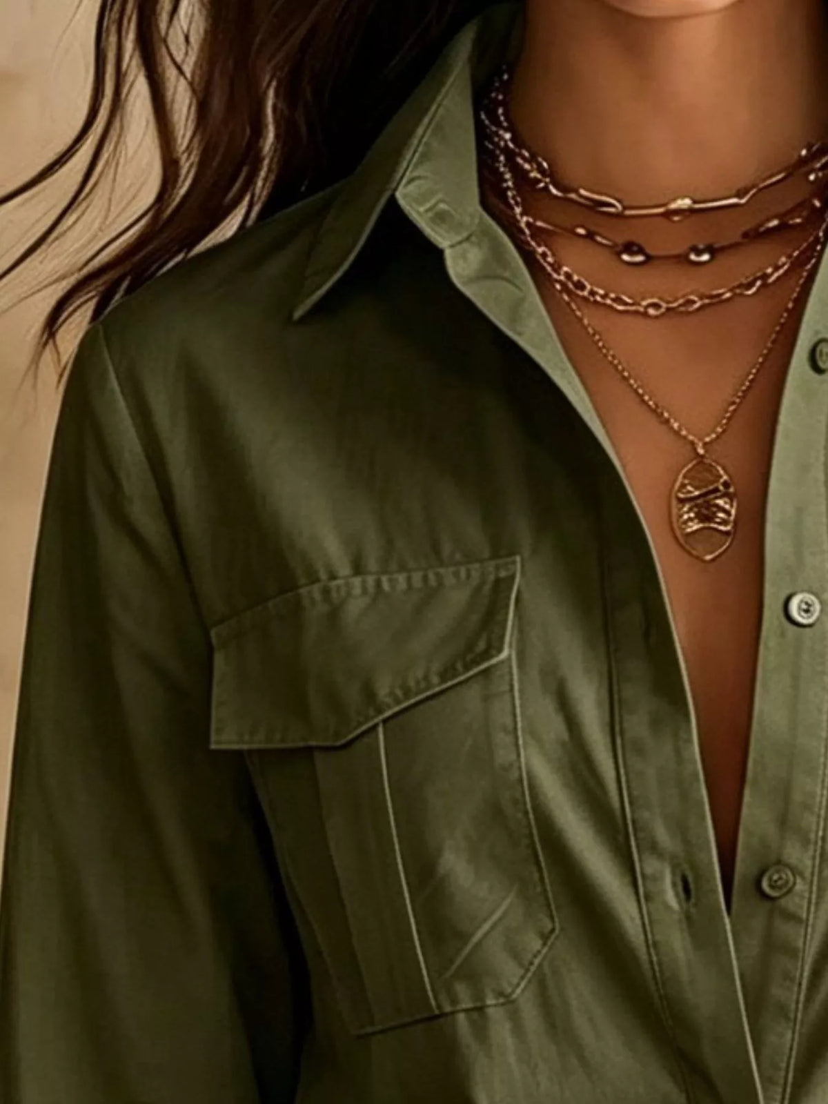 Vivienne Poise - Apricot, Black, White, Dark Brown, Navy Blue, Burgundy, Army Green - Everyday Elegance - Code Elegance