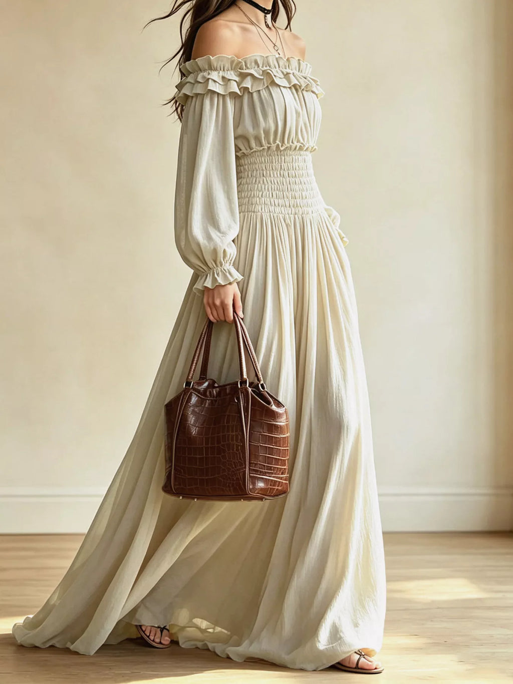 Azure Soleil - Beige, Black, Air Force Blue, Light Blue, Mustard - Vacation - Code Elegance