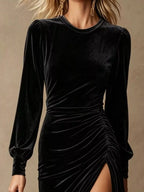 Aurelia Gala - Black, Taupe, Dusty Pink, Burgundy - Special Occasions - Code Elegance