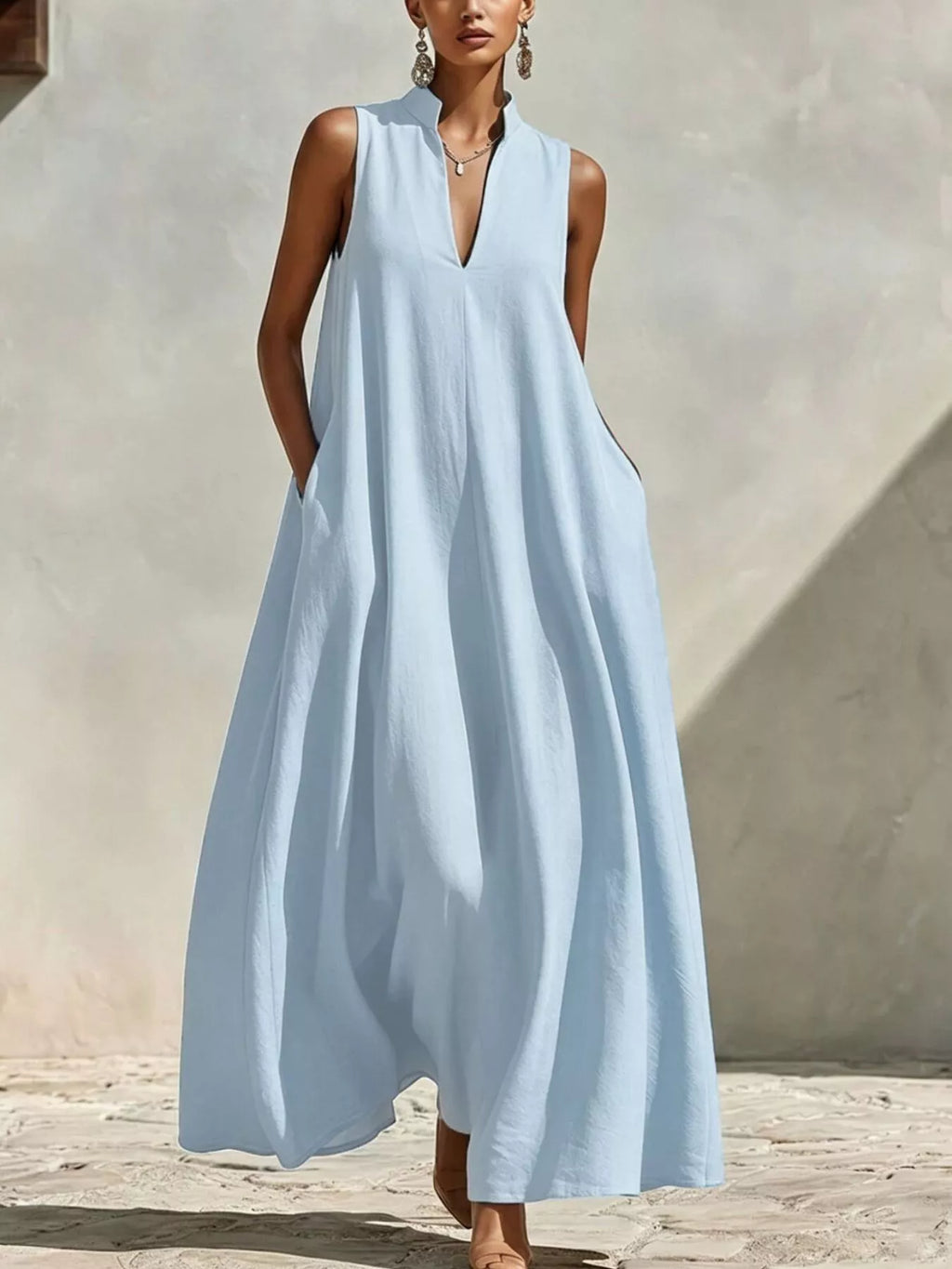 Luna Breeze - White, Light Blue, Gold - Vacation - Code Elegance
