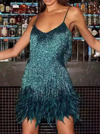 Noir Muse - Champagne, White, Pink, Peacock Green - Date Night - Code Elegance