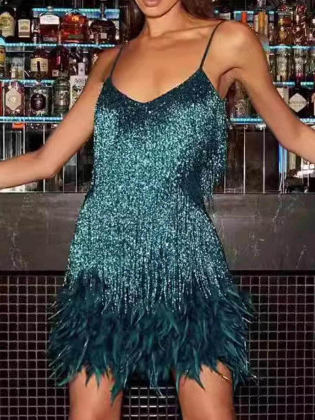 Noir Muse - Champagne, White, Pink, Peacock Green - Date Night - Code Elegance