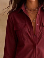 Vivienne Poise - Apricot, Black, White, Dark Brown, Navy Blue, Burgundy, Army Green - Everyday Elegance - Code Elegance