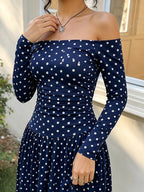 Marina Soleil - White Polka Dots, Brown, White, Black, Black Polka Dots, Brown Polka Dots, Red Polka Dots, Navy Blue Polka Dots - Vacation - Code Elegance