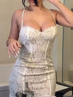 Scarlet Allure - Black, Cream - Date Night - Code Elegance