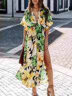 Amalfi Soleil - Orange, Blush Pink, Yellow, Blue, Red - Vacation - Code Elegance