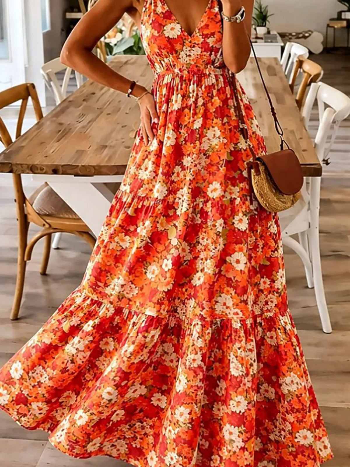 Soleil Breeze - Sky Blue, Black Forest, Orange, Yellow-Green, Cerise - Vacation - Code Elegance