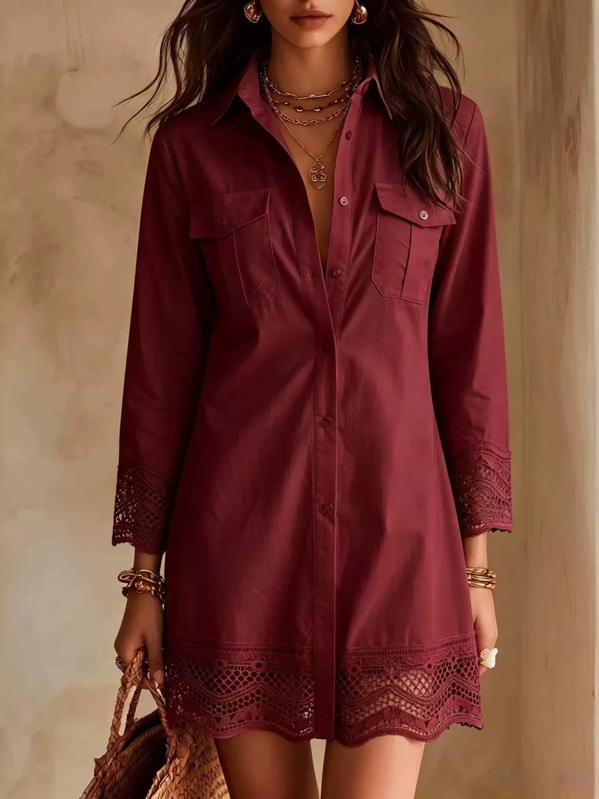 Vivienne Poise - Apricot, Black, White, Dark Brown, Navy Blue, Burgundy, Army Green - Everyday Elegance - Code Elegance