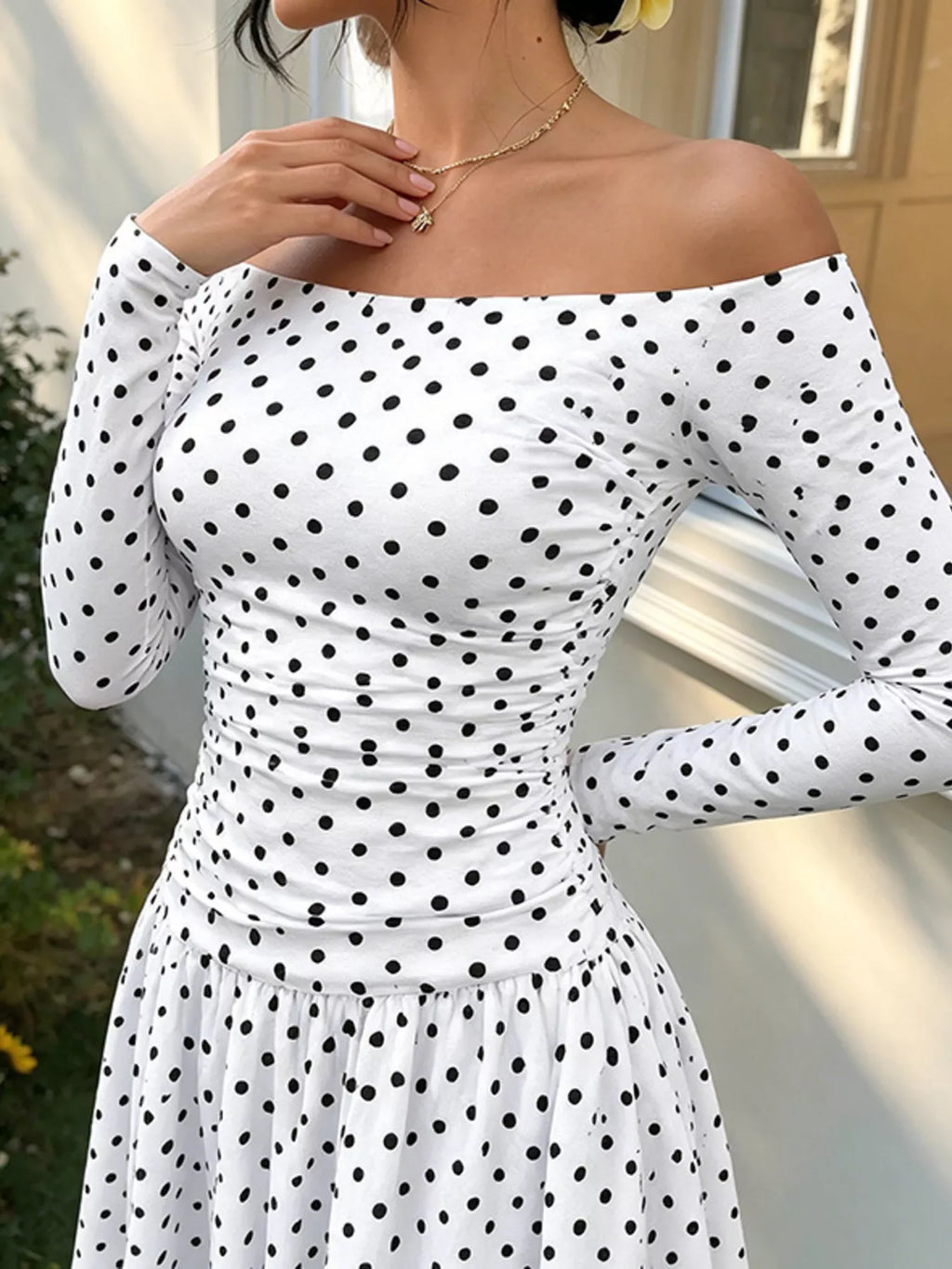 Marina Soleil - White Polka Dots, Brown, White, Black, Black Polka Dots, Brown Polka Dots, Red Polka Dots, Navy Blue Polka Dots - Vacation - Code Elegance