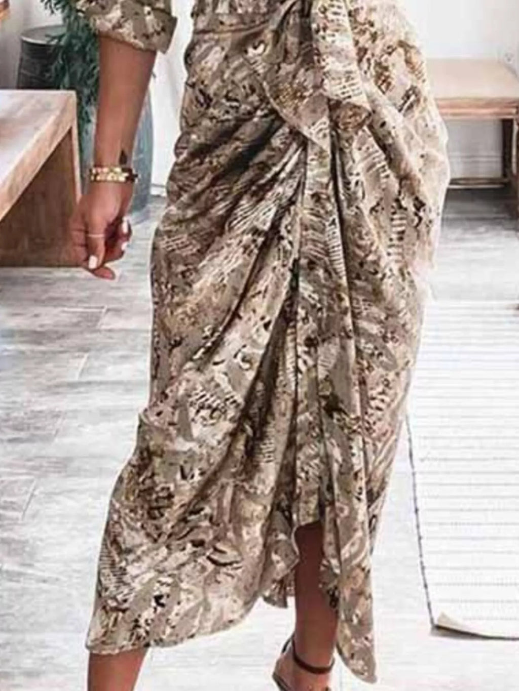 Celeste Gala - Light Gray, Camel - Special Occasions - Code Elegance